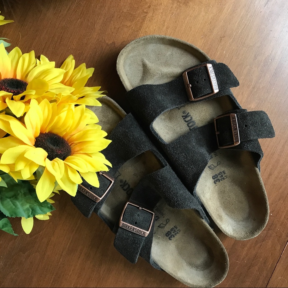 Arizona Birkenstocks - Mocha Suede